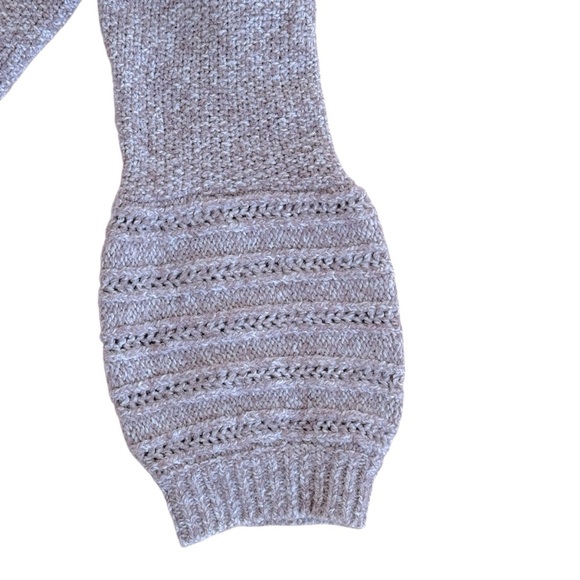 Anthro Sleeping On Snow Mauve Pink Cotton Alpaca Off Shoulder Sweater - Size M - Picture 5 of 16